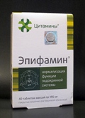 ЭПИФАМИН "Биорегулятор эндокринной системы" (40 таб. по 155 мг.)